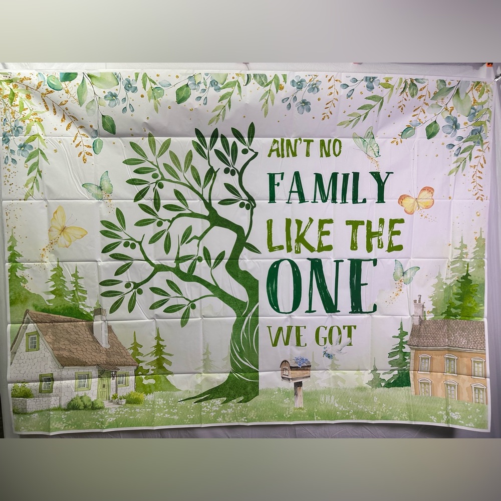 Family Reunion Backdrop Banner 7x5Ft
